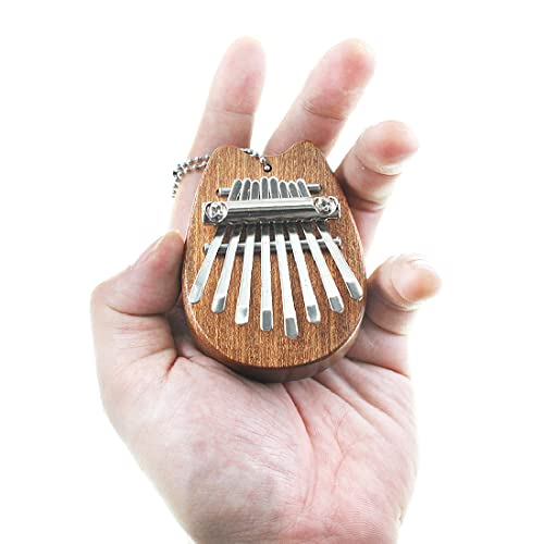 Ganasome 8 Key Mini Kalimba exquisite Finger Thumb Piano Marimba Musical good accessory Pendant Gift for Kids and Adults Beginners