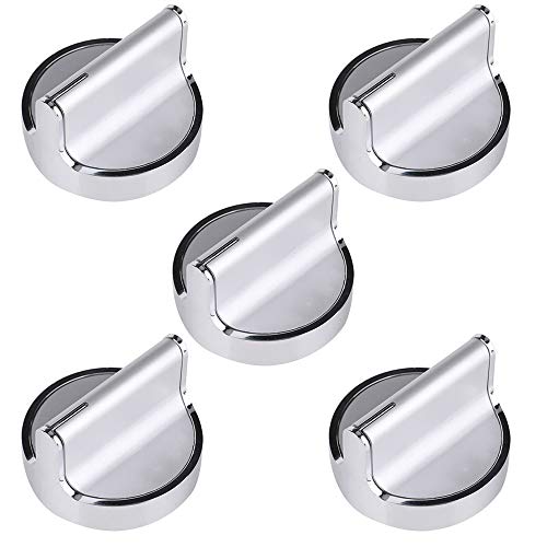 W10594481 Stove Range Oven Burner Stainless Steel Control Knob for Whirlpool Gas Cooktop – Replace WPW10594481 PS11756643 AP6023301 3281332 EAP10594481 – Fits WCG97US0DS00 WCG97US6DS00 (5 Pack)