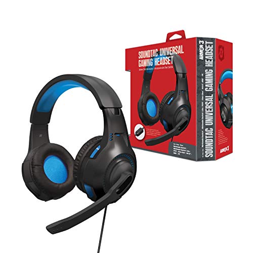 Armor3″Soundtac” Universal Gaming Headset (Blue) for Xbox Series X/Xbox Series S/Nintendo Switch/Lite/ PS4/ PS5/ Xbox One/Wii U/PC/Mac – PlayStation 5