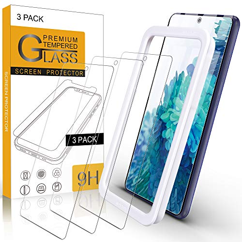 Arae Screen Protector for Samsung Galaxy S20 FE 5G, HD Tempered Glass Anti Scratch Work with Most Case, 6.5 inch, 3 Pack