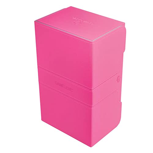 Gamegenic Stronghold 200+ Convertible Deck Box | Double-Sleeved Card Storage | Card Game Protector | Nexofyber Surface | Holds up to 200 Cards | Pink Color | Made | The Storepaperoomates Retail Market - Fast Affordable Shopping
