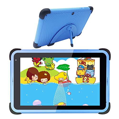 CWOWDEFU Kids Tablet 7 Inch WiFi Android 11.0 Tablet PC 2022 New IPS HD Screen,2GB RAM 32GB ROM,2MP+5MP,Parental Control,Kid-Proof Case with Stand,Blue