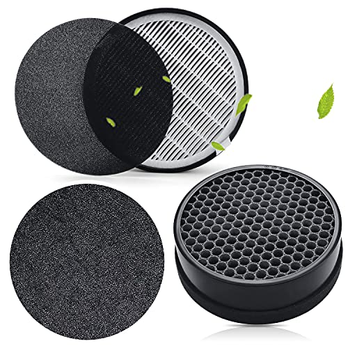 LV-H132 Replacement Filter for LEVOIT LV-H132-RF Air Purifier Replacement Filter H13 True HEPA Filter Compatible with Levoit LV-H132, 3-in-1 Filtration System 2 Pack