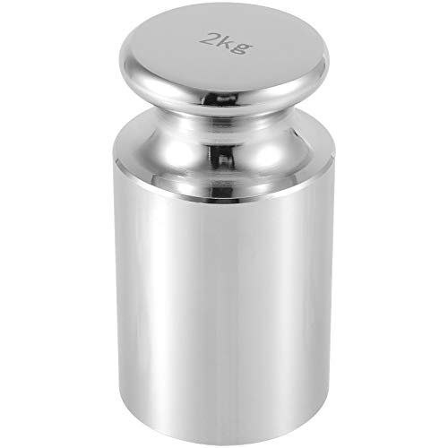 ZEONHAK 2000 Gram Calibration Weight, Class M1 High Precision Grade Calibration Weight for Digital Scale, Precision Steel, Chrome Finish, Silver