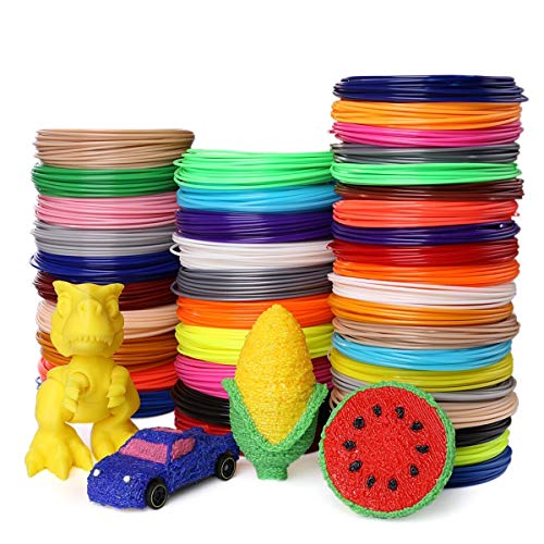 LIQI ALIQI 10 Rolls Used for 3D Printing pens 1.75MM Filament Thread Plastic 3D Printer Material Children’s Drawing Toys 50m Random Color