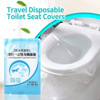 EGV-50 Pieces Disposable Plastic Toilet Seat Cover Waterproof, WC Cushion Toilet Cushion for Baby Pregnant Mom, Independent Packaging Suitable for Travel | The Storepaperoomates Retail Market - Fast Affordable Shopping
