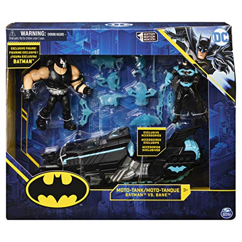 Batman Moto-Tank Vehicle with 4-inch Bane, Exclusive Batman Action Figure and 12 Exclusive Accessories