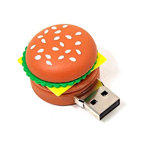 2.0 Cheeseburger Burger Hamburger Food 16GB USB External Hard Drive Flash Thumb Drive Storage Device Cute Novelty Memory Stick U Disk Food