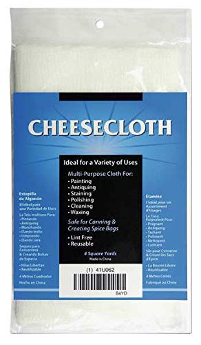 Cheesecloth 20/12, Bleached Grade 10, 4yd.