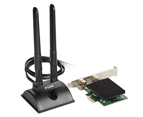 D-Link PCI Express Wireless Adapter AX3000 WiFi 6 Bluetooth 5.1 Magnetic Antenna Base Heatsink Dual Band Windows 10 PCIe Ethernet Network (DWA-X3000) | The Storepaperoomates Retail Market - Fast Affordable Shopping