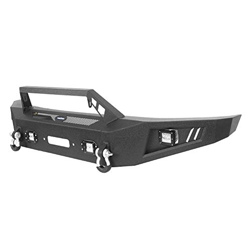 Hooke Road for Ford F150 09-14 Steel Front Winch Bumper + Rear Bumper Compatible with F-150 2009 2010 2011 2012 2013 2014 (Excluding Raptor) Pickup Truck | The Storepaperoomates Retail Market - Fast Affordable Shopping