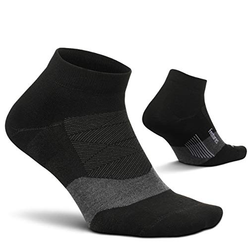 Feetures Elite Golf Max Cushion Low Cut Sock (Large, Black)