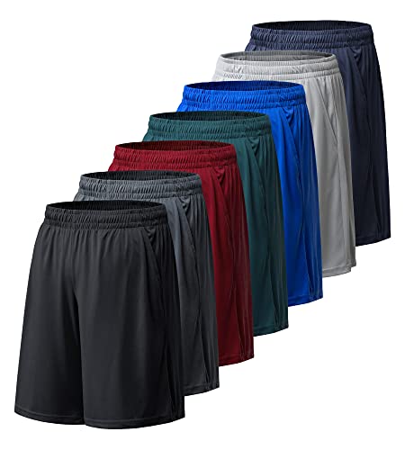 CE’ CERDR Mens Athletic Workout Shorts with Pockets and Elastic Waistband Quick Dry Activewear