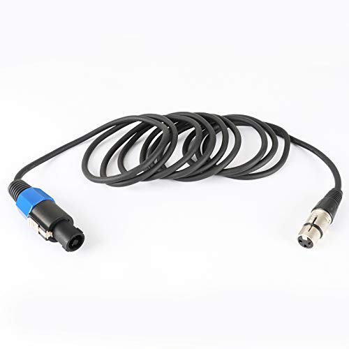 HBU Pack of 1 SpeakOn to XLR Cable 10 Feet – 1pc Pro Microphone Audio Jack Speak-On Male Type Plug to 3 Pole XLR Female Extension Wire – 10ft. Pro Stage Mic 3 Pin Connection Wiring with Twist Lock | The Storepaperoomates Retail Market - Fast Affordable Shopping