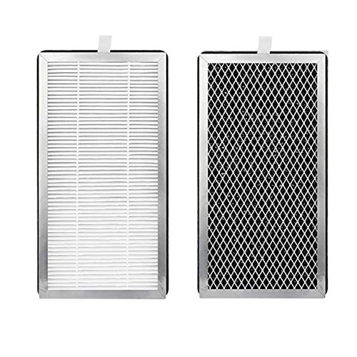 Fette Filter – MA15 Premium True Hepa H13 Replacement Filter Compatible with MA-15 MA15 Air Purifier 3 Stage System with True Hepa Pre-Filter and Enhanced Activaed Carton Compare to Part Number MA-15 MA-15R-2 MA-15R-1 Pack of 2