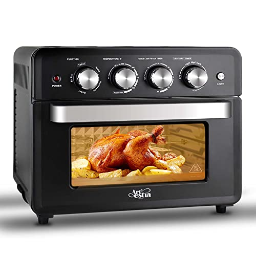 Artestia Air Fryer Toaster Oven Combo, 27.4 QT/26L Extra Large Countertop Convection Ovens, Multifunction Air Fryer, Toast, Bake, Rotisserie, Roast, 450℉ Max, 1800W
