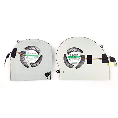 CPU and GPU Cooling Fan Compatible for Dell Alienware 17 R4 17 R5 Series Game Laptop 0RVTXY 036CV9 CPU GPU Fan Pair Fan