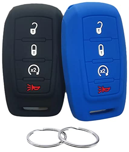 REPROTECTING Silicone Rubber Key Fob Cover Compatible with 2019-2021 Ram 1500 OHT-4882056 68401332AA/AB 68291689AD