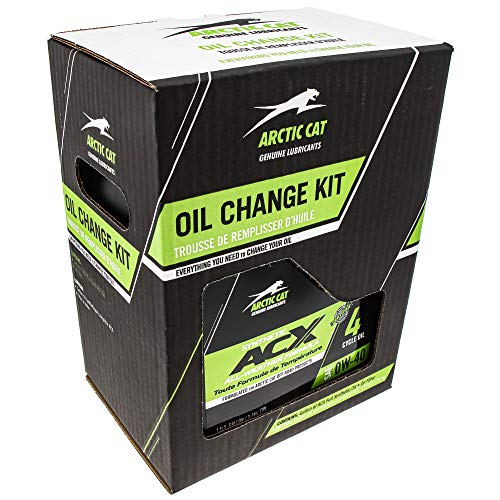 Arctic Cat 2436-850 ACX 0W-40 Gallon Synthetic Oil Change Kit for Alterra Wildcat