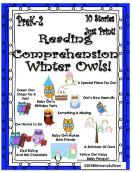 WINTER OWLS READING COMPREHENSION 10 PASSAGES