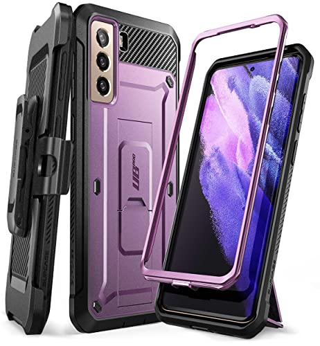 SUPCASE Unicorn Beetle Pro Series Case Designed for Samsung Galaxy S21 5G (2021 Release), Full-Body Dual Layer Rugged Holster & Kickstand Case Without Built-in Screen Protector (Violte)