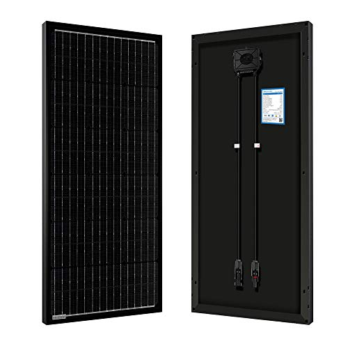 PowerECO Mono All Black Solar Kit (100W Single Panel, Compact Design)