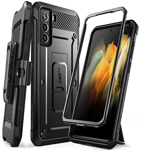 SUPCASE UBPro Series Case for Galaxy S21+ Plus 5G (2021 Release), Full-Body Dual Layer Rugged Holster & Kickstand Case Without Built-in Screen Protector (Black)