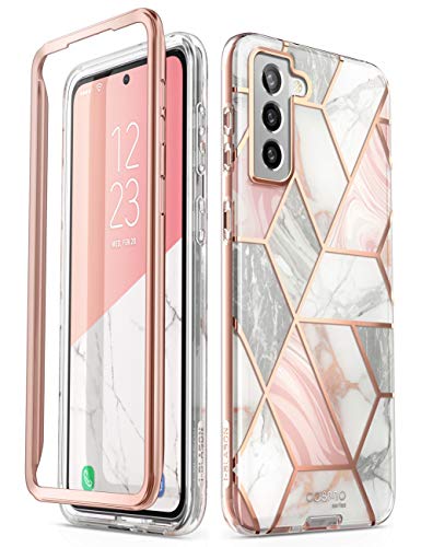 i-Blason Cosmo Series for Samsung Galaxy S21 Plus 5G Case, Slim Stylish Protective Case Without Built-in Screen Protector (Marble)