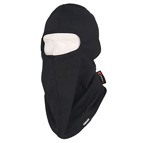 Fullsheild 12CAL FR Fire Resistant Balaclava Open Face Mask Cover Hood for Motorcycle Rescue Hunting Army Military Working Black One Size