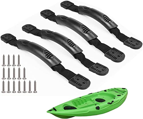 4 Pack Double Hole Replacement Kayak Carry Handles with Hardware for Ocean Kayak Lifetime Kayaks Pelican Kayaks Perception Kayaks Canoe
