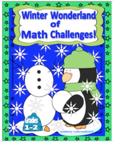 WINTER MATH CHALLENGES! ADDITION and SUBTRACTION GRADES 1 – 2