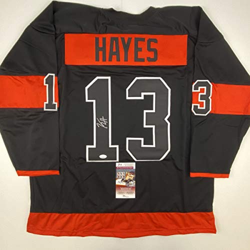 Autographed/Signed Kevin Hayes Philadelphia Black Hockey Jersey JSA COA