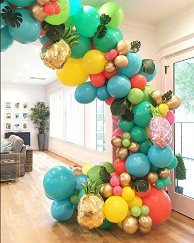 143Pcs Flamingo Tropical Balloons Arch and Garland Kit, Decorations for Hawaiian Luau Summer Theme Jungle Party, Baby Shower Wedding Birthday Bachelorette Party | The Storepaperoomates Retail Market - Fast Affordable Shopping