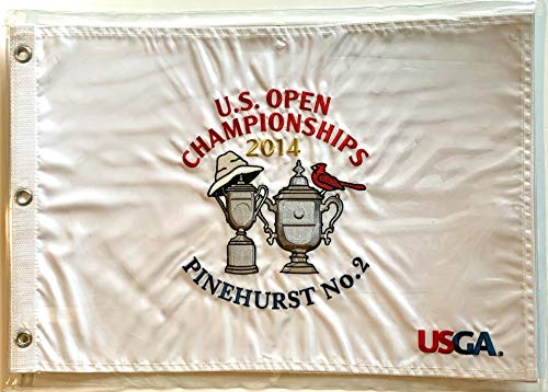 2014 U.S. Open flag pinehurst golf white embroidered logo usga 2021 pga