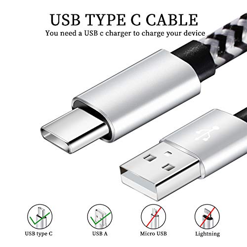 QQLIKE USB Type c Cable, 5 Pack (6FT) Nylon Braided USB C Cable 3A Fast Charging Cord for Samsung Galaxy S9 S8 Note 9 Note 8 Galaxy Note 20 10 S21 S20 S10 Plus C Cord Type C Cable | The Storepaperoomates Retail Market - Fast Affordable Shopping