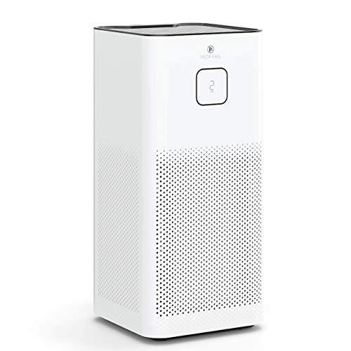 Medify MA-50 Air Purifier with H13 True HEPA Filter with UV | 1100 sq ft Coverage | for Wildfire Smoke, Dust, Odors, Pollen, Pet Dander | Quiet 99.9% Removal to 0.1 Microns | White, 1-Pack