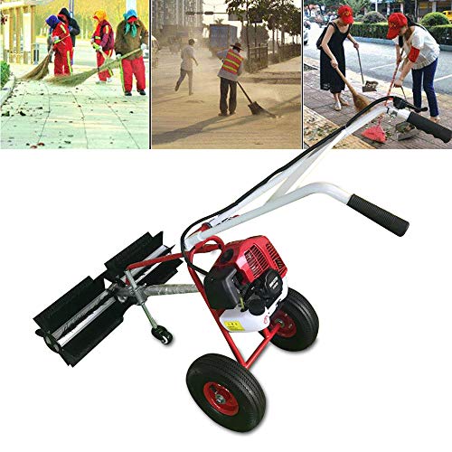 Portable Power Broom for Artificial Grass Electric, Handheld Turf Lawn Sweeper 1.25 Kw Power Broom for Power Washer