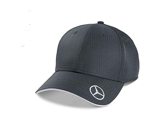 Mercedes Benz Ripstop Nylon Baseball Cap Hat Dark Grey