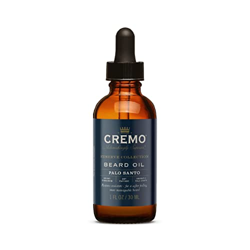 Cremo Beard Oil, Palo Santo (Reserve Collection), 1 fl oz – Restore Natural Moisture and Soften Your Beard To Help Relieve Beard Itch