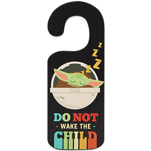 Open Road Brands Disney Star Wars: The Mandalorian Baby Yoda Double Sided Reversible Door Hanger – Do Not Wake The Child and Stronger Than You Think | The Storepaperoomates Retail Market - Fast Affordable Shopping