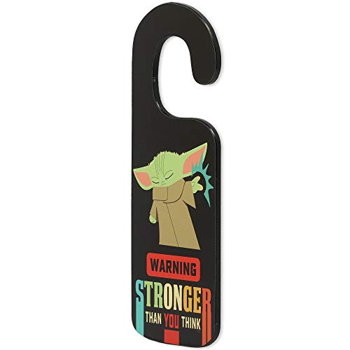 Open Road Brands Disney Star Wars: The Mandalorian Baby Yoda Double Sided Reversible Door Hanger – Do Not Wake The Child and Stronger Than You Think | The Storepaperoomates Retail Market - Fast Affordable Shopping