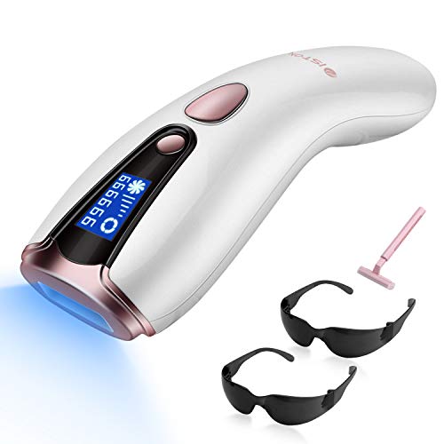 at-Home Hair Removal for Women & Men, Upgraded to 999,999 Flashes Laser Hair Removal, Permanent Painless Hair Removal Device for Facial Whole Body