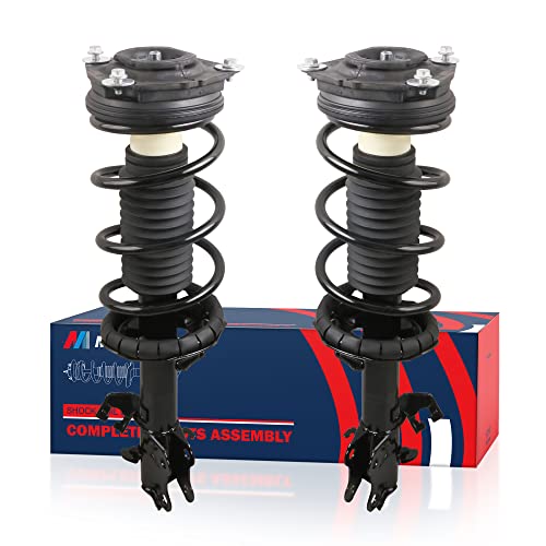 MOSTPLUS Front Pair Complete Strut Spring Assembly Compatible for 2007-2012 Nissan Versa Replaces 172351 172352 Left and Right Shock Coil