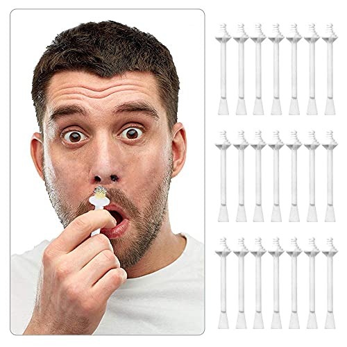 DecBlue Nose Wax Sticks 60Pcs Nose Wax Applicator Sticks for Nostril Nasal Cleaning Ear Eyebrow for Men Women Plastic Nose Wax Applicators for Painless Nose Hair Removal