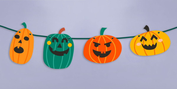 Printable Jack-o-Lantern Pumpkin Banner Kit – DIY Halloween Decor