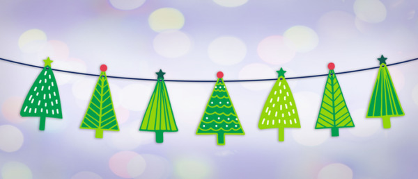 Printable Christmas Trees Banner Kit – DIY Christmas Decor