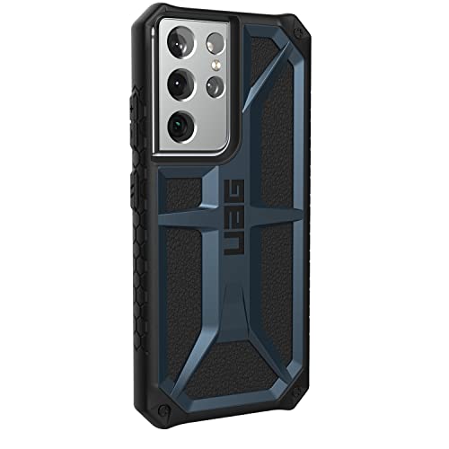 URBAN ARMOR GEAR UAG Designed for Samsung Galaxy S21 Ultra Case Blue Mallard Rugged Lightweight Slim Shockproof Premium Monarch Protective Cover, [6.8 inch Screen] | The Storepaperoomates Retail Market - Fast Affordable Shopping