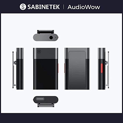SabineTek Official AudioWow – Mini Wireless Bluetooth Lavalier Microphone – Voice Recorder for Podcasts, Vlogs, Gaming & Singing – Audio & Voice Recording – Studio Equipment | The Storepaperoomates Retail Market - Fast Affordable Shopping