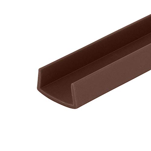 Outwater Plastics Brown 3/4” Styrene Plastic U-Channel/C-Channel 72 Inch Lengths (Pack of 10 Pieces, 60 feet Total)