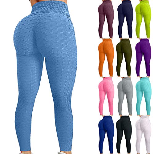 Famous TikTok Leggings, Yoga Pants for Women High Waist Tummy Control Booty Bubble Hip Lifting Workout Running Tights